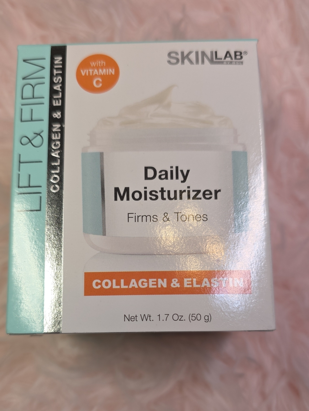 Skin Lab  Daily Moisturizer - White & Light Teal with Orange Accent